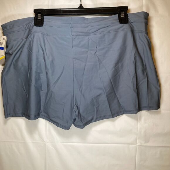 Go Gossip Women's Cover-Up Board Shorts w Drawstring, Gray, XL - Picture 14 of 16